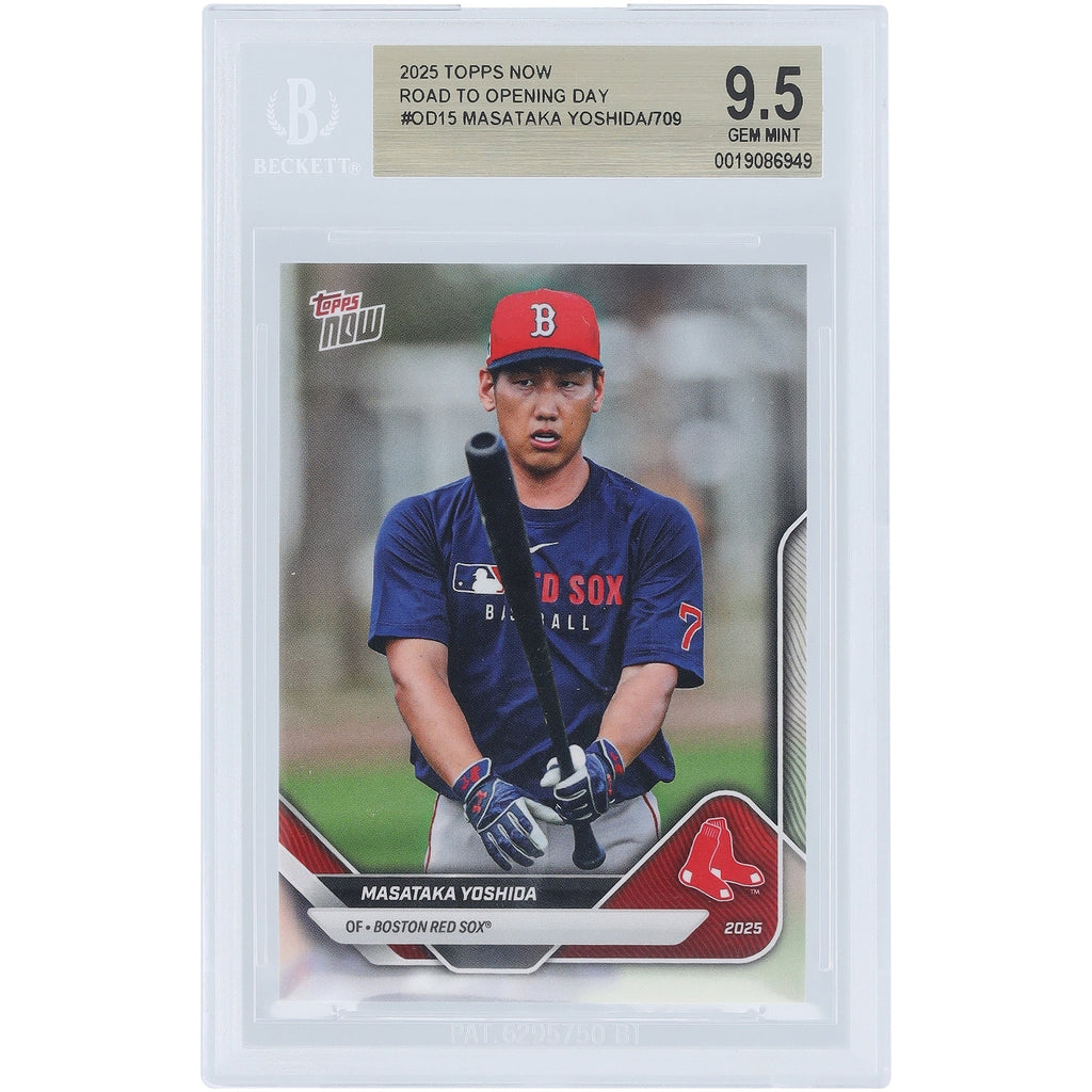 Masataka Yoshida Boston Red Sox 2025 Topps Now Road to Opening Day #OD-15 BGS Authenticated 9.5 Card