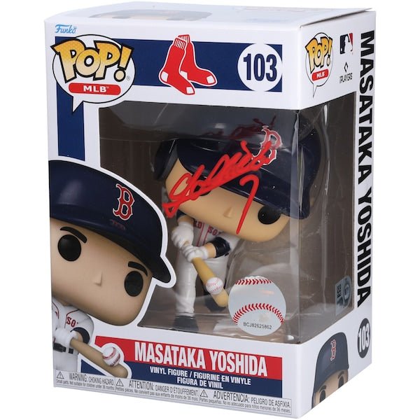 Masataka Yoshida Boston Red Sox Autographed Fanatics Authentic #103 Funko Pop! Figurine