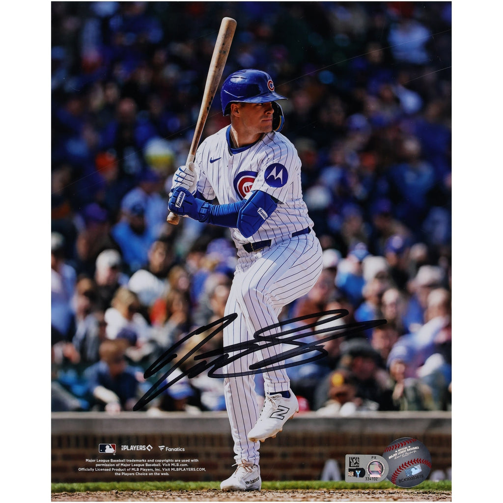 Matt Shaw Chicago Cubs Autographed Fanatics Authentic 8" x 10" Batting Photograph