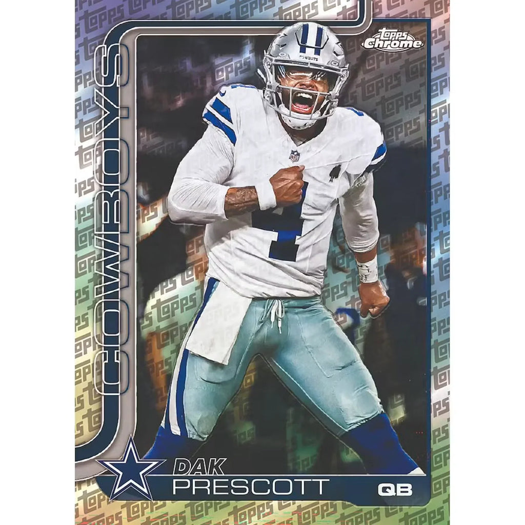 2025 Topps Chrome Football Fanatics Mega Box 7 Packs (Ships Sealed Only)