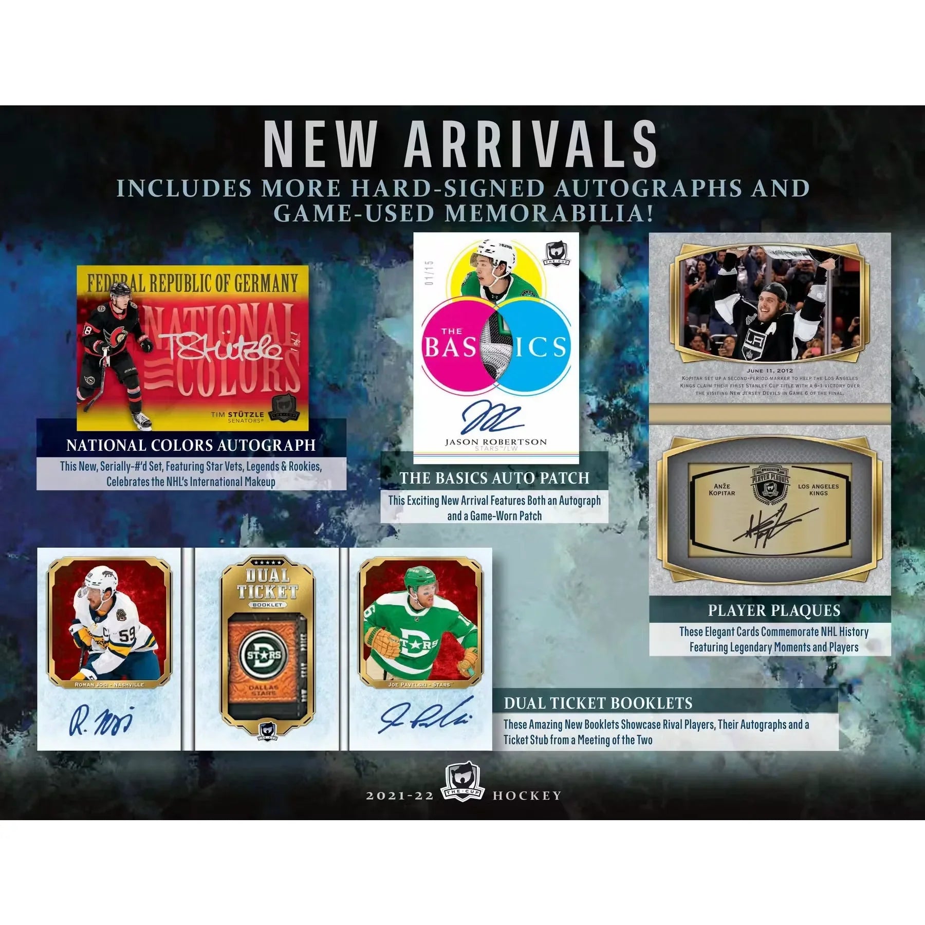 2021-22 Upper Deck The Cup Hockey Hobby Box | Premium Rookie Autos (Ships Sealed Only)