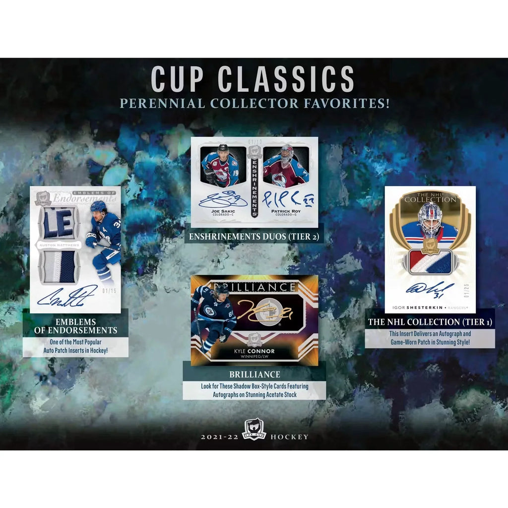 2021-22 Upper Deck The Cup Hockey Hobby Box | Premium Rookie Autos (Ships Sealed Only)