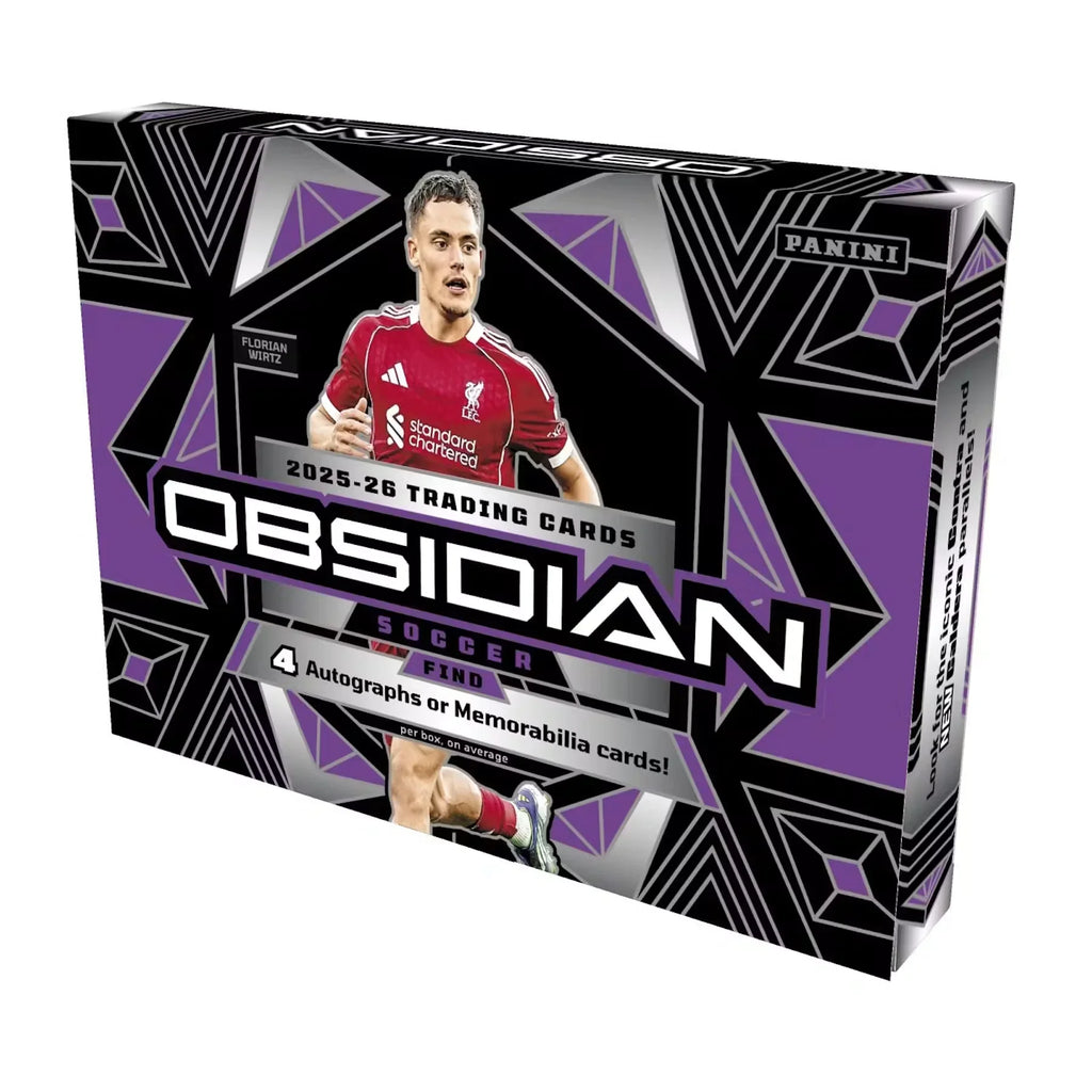 2025-26 Panini Obsidian Soccer Hobby 12-Box Case | Presell (Ships Sealed Only)