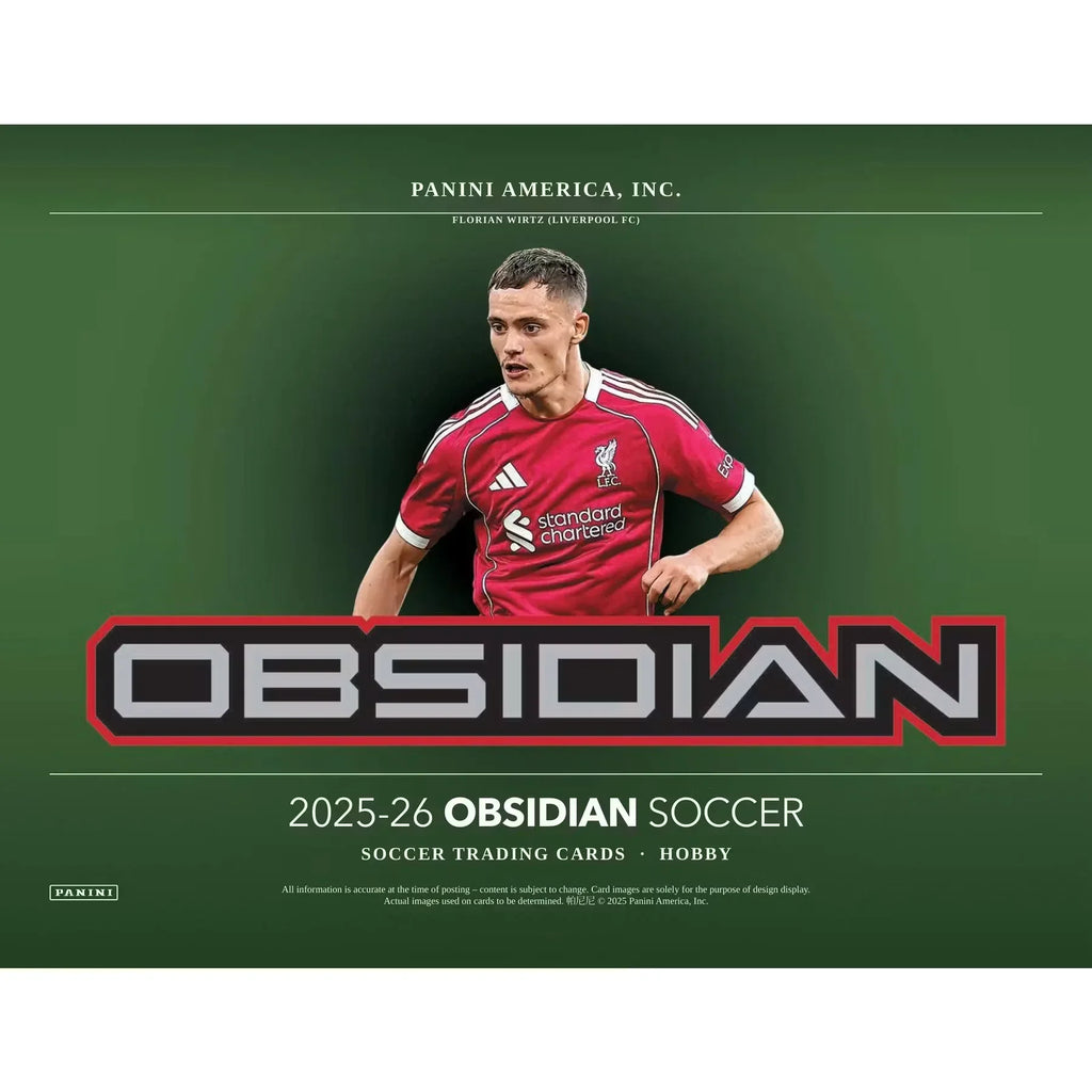 2025-26 Panini Obsidian Soccer Hobby 12-Box Case | Presell (Ships Sealed Only)