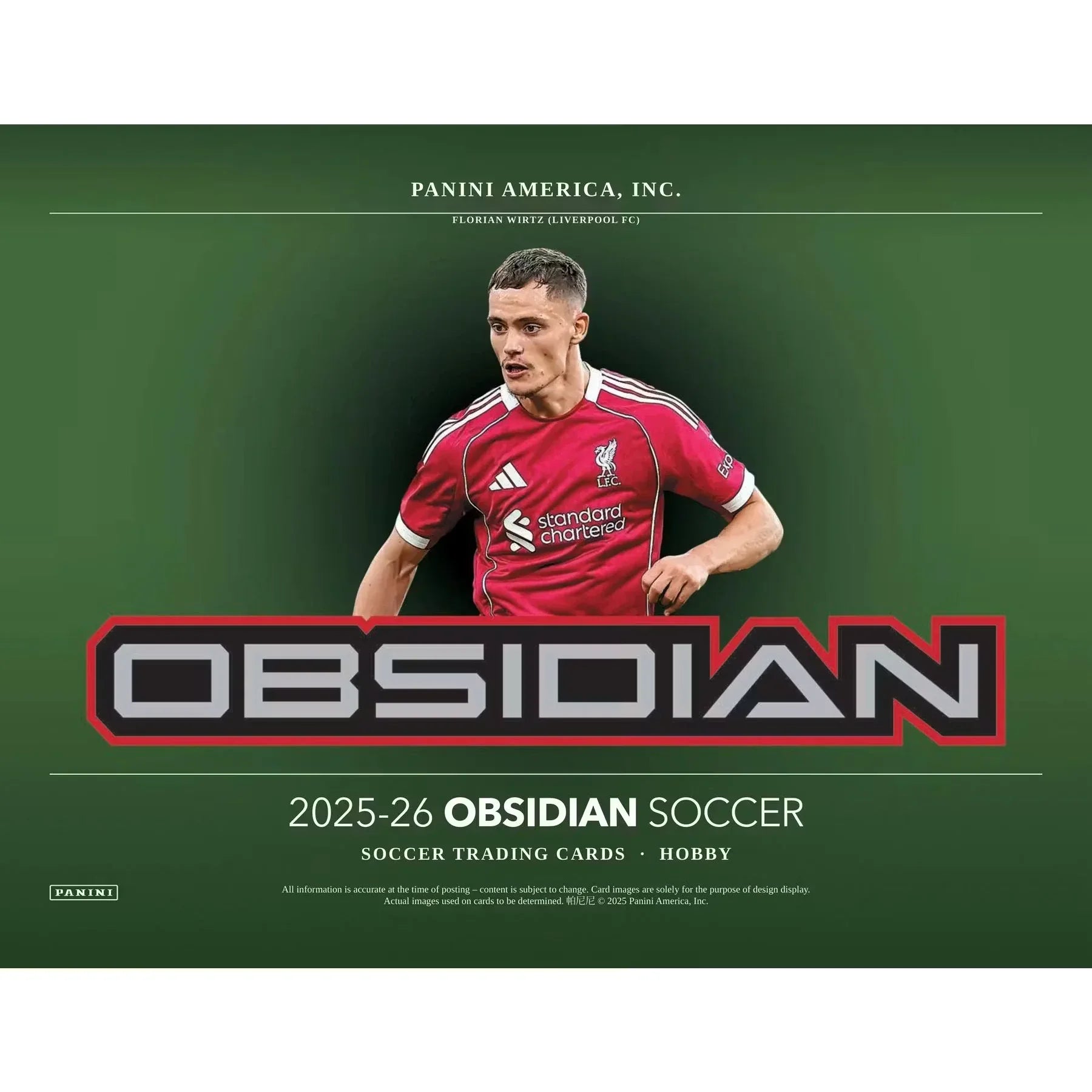 2025-26 Panini Obsidian Soccer Hobby 12-Box Case | Presell (Ships Sealed Only)