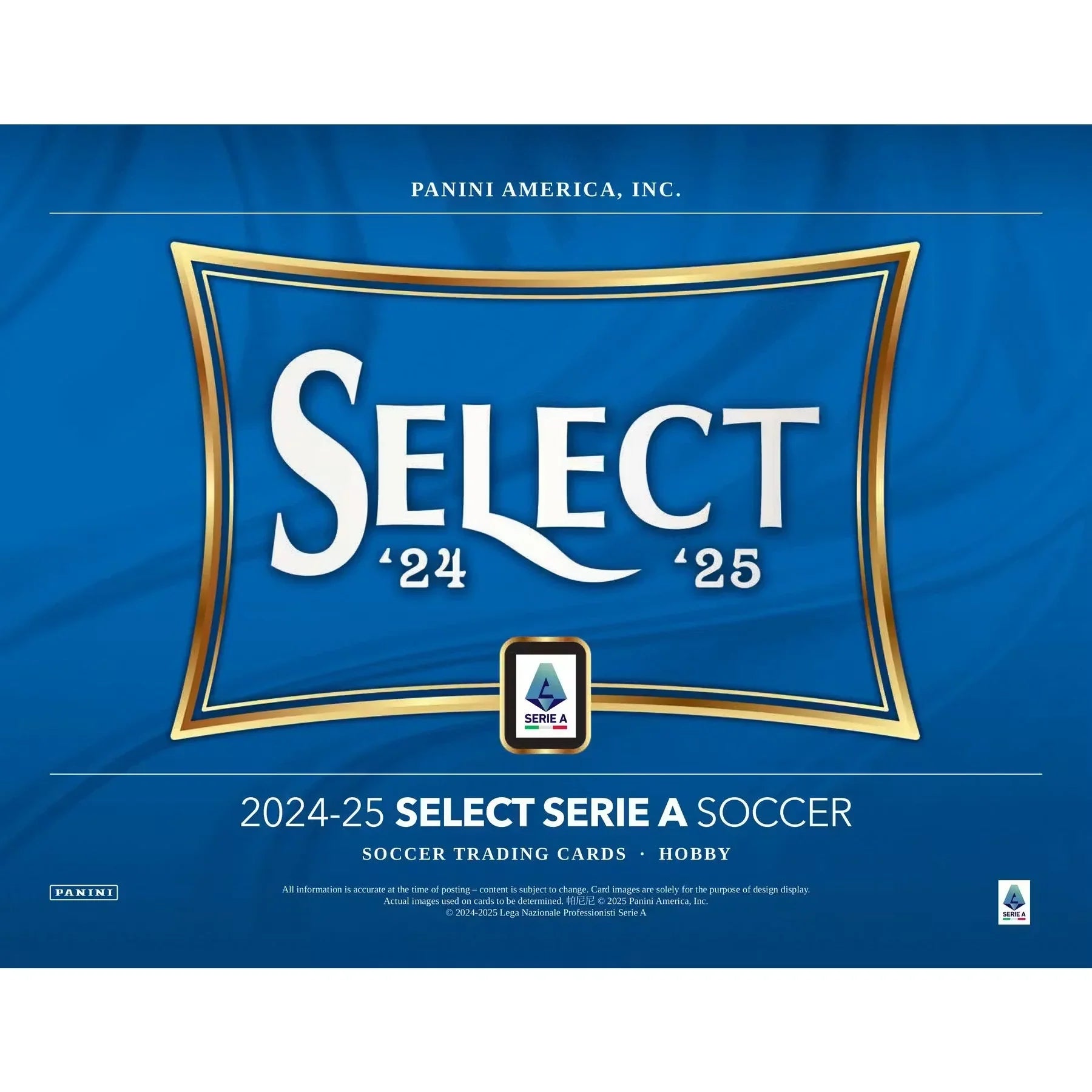 2024-25 Panini Select Serie A Soccer Hobby Box | 12 Packs (Ships Sealed Only)