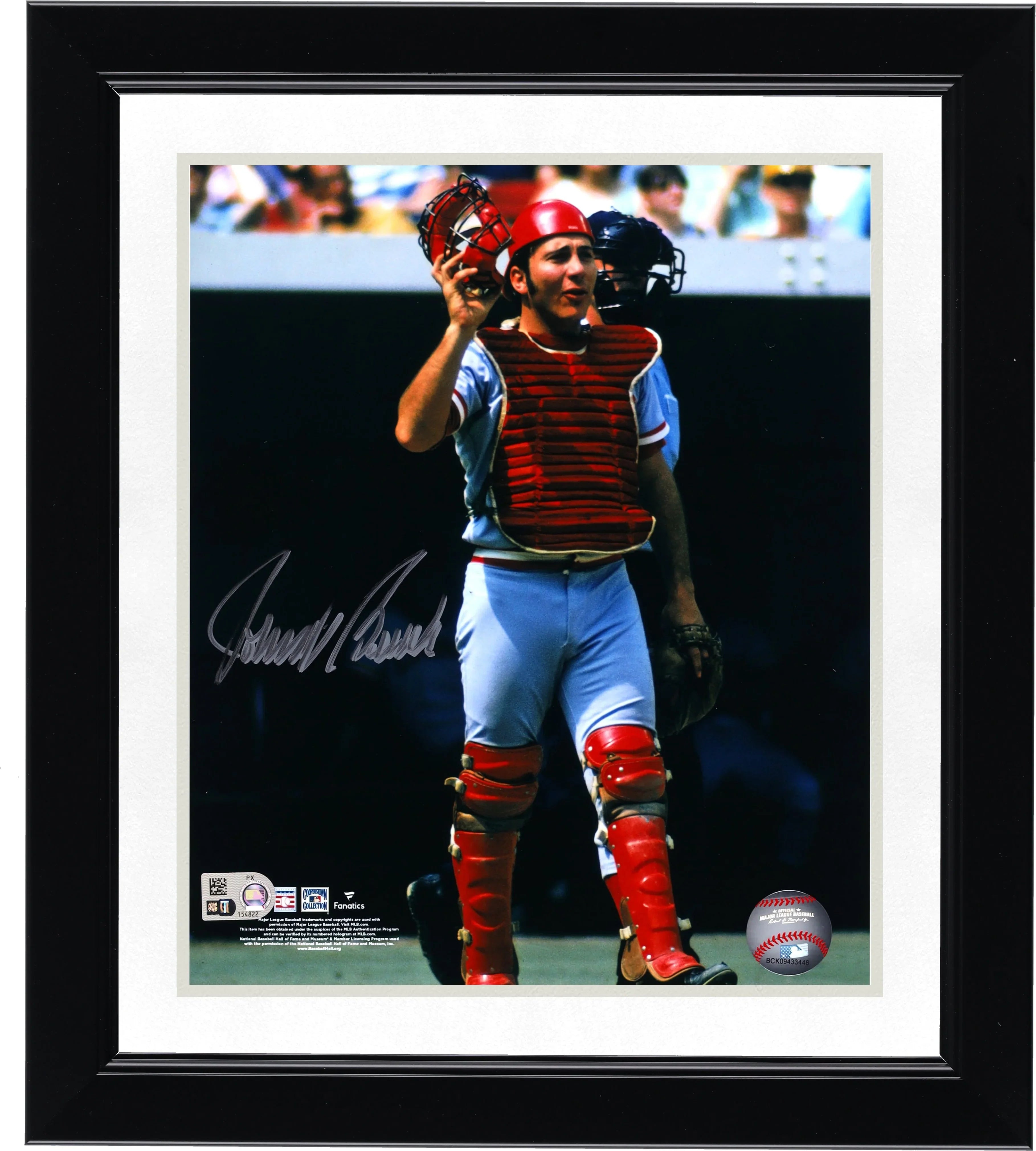 Johnny Bench Signed 8 x 10 Photo | Cincinnati Reds Catcher