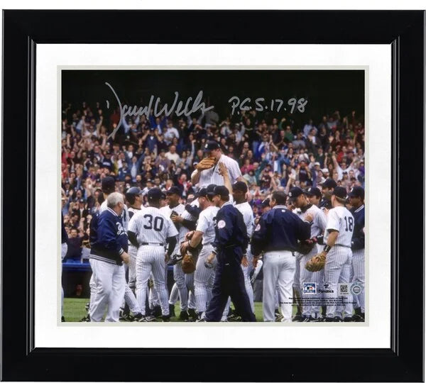 David Wells Signed 8 x 10 Photo | Perfect Game 5-17-98