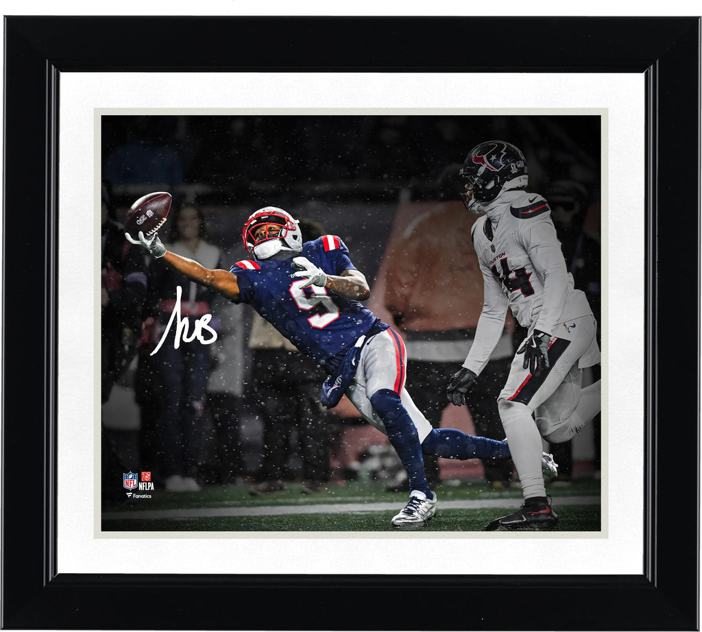 Kayshon Boutte Signed Patriots 8 x 10 Photo | 2026 AFC Divisional Round Touchdown