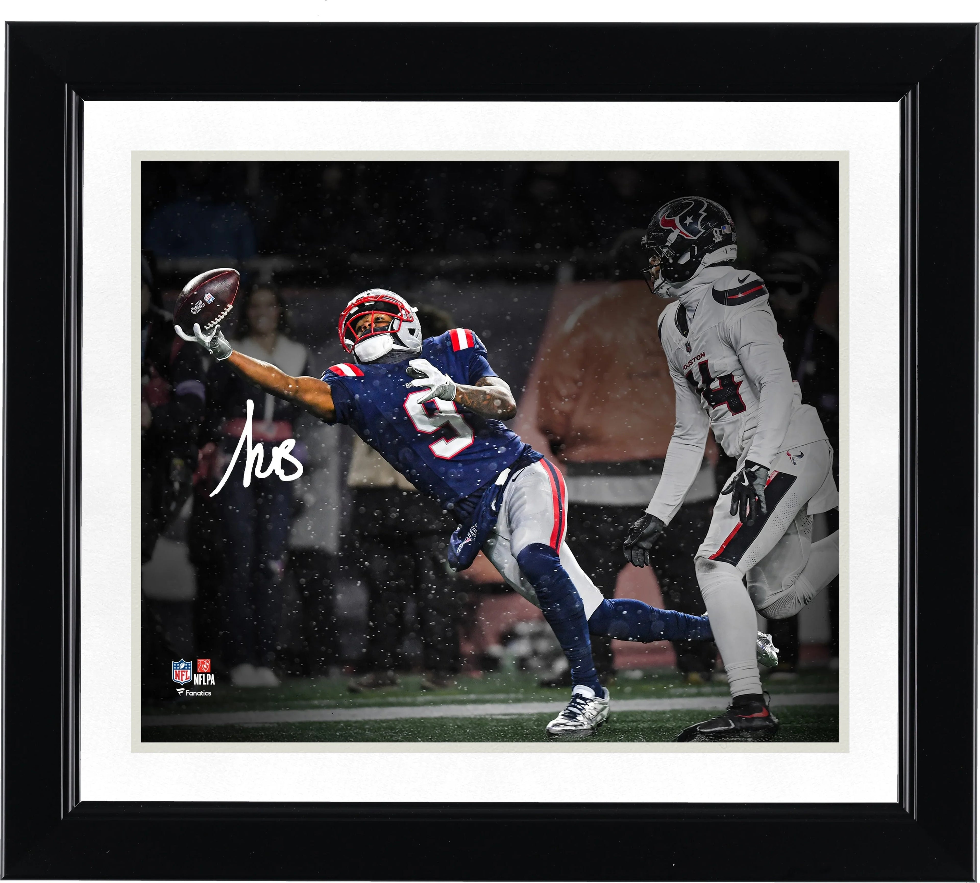 Kayshon Boutte Signed Patriots 8 x 10 Photo | 2026 AFC Divisional Round Touchdown