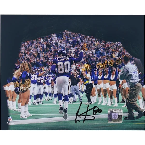 Cris Carter Signed 8 x 10 Photo | Minnesota Vikings Last Home Game