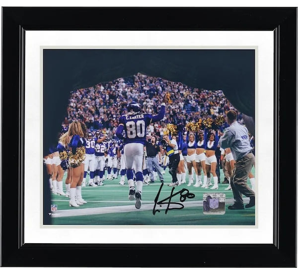 Cris Carter Signed 8 x 10 Photo | Minnesota Vikings Last Home Game