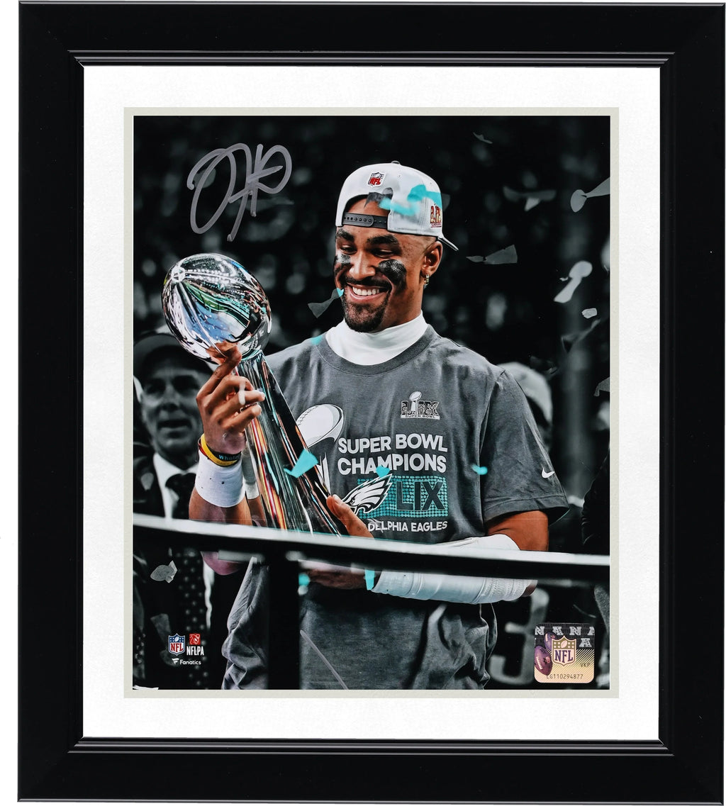 Jalen Hurts Signed 8 x 10 Super Bowl LIX Champions Photo | Eagles