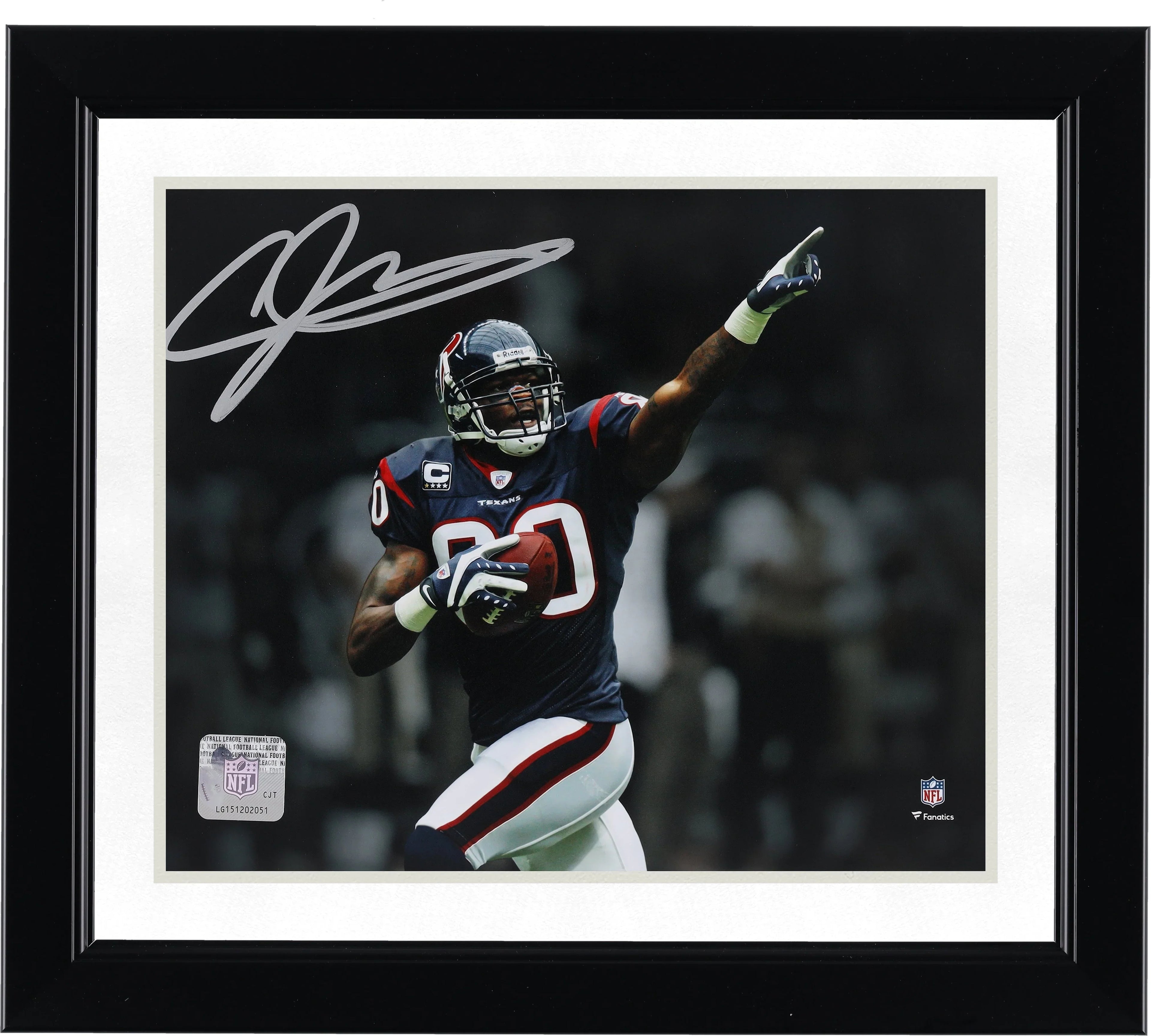 Andre Johnson Signed 8 x 10 Touchdown Photo | Houston Texans