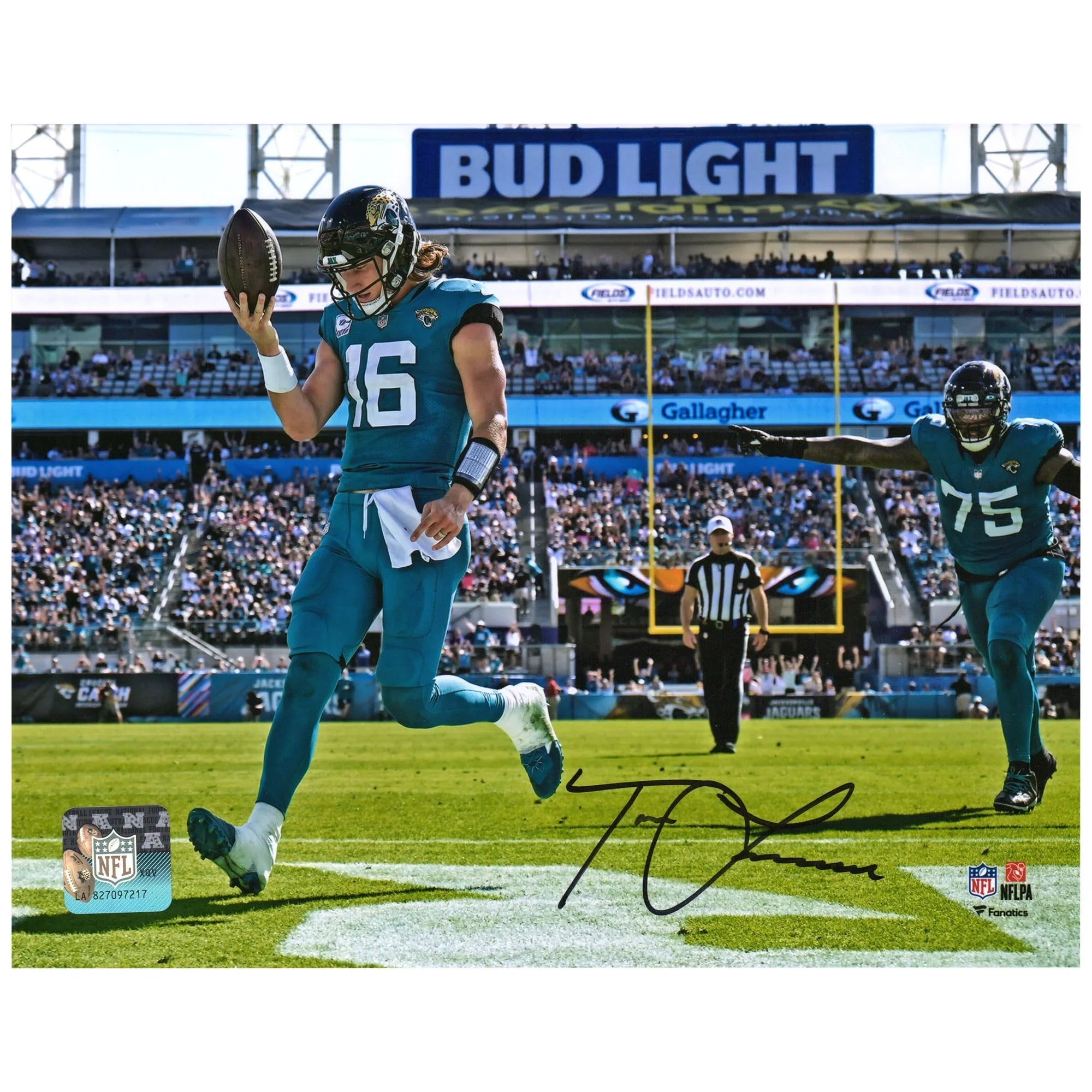 Trevor Lawrence Signed 8 x 10 Photograph | Jaguars Teal Rush
