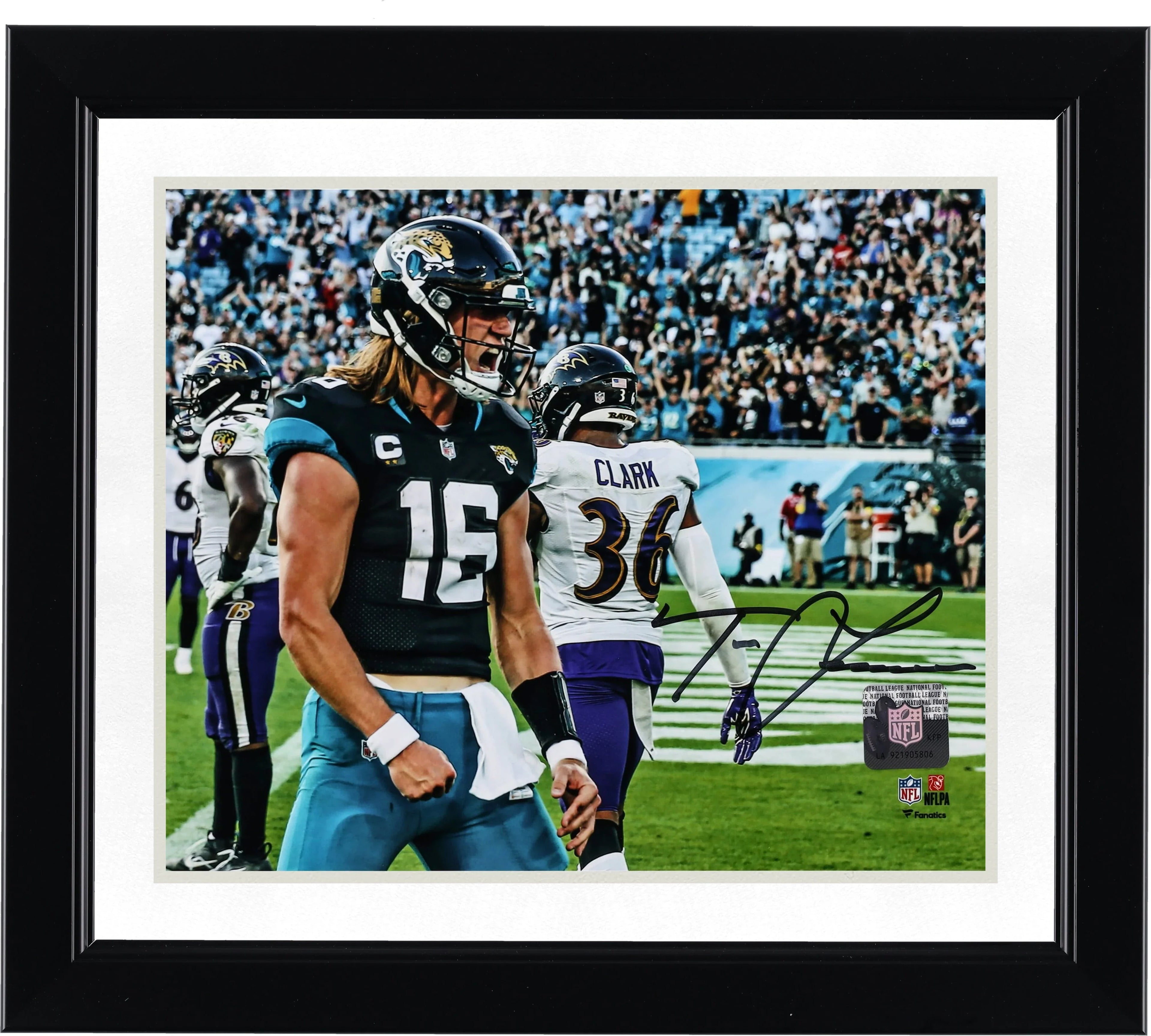 Trevor Lawrence Signed 8 x 10 In the Rain Photograph | Jacksonville Jaguars