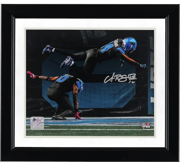 Amon-Ra St. Brown Signed 8 x 10 Lions Photo | Touchdown Celebration