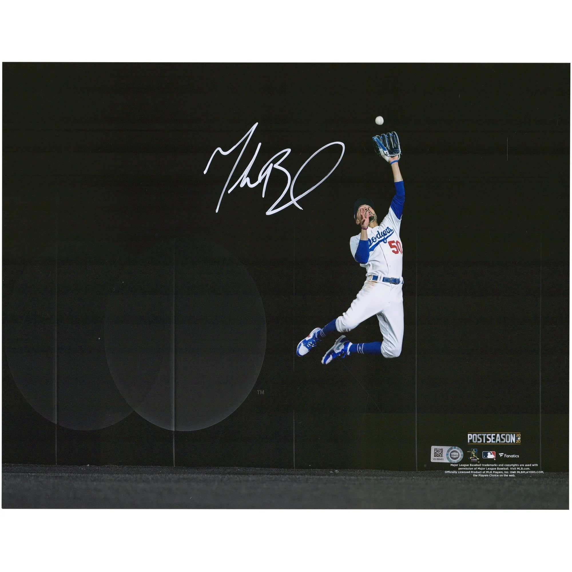 Mookie Betts Signed 11 x 14 Photo | 2020 NLCS Game 7 Home Run Rob