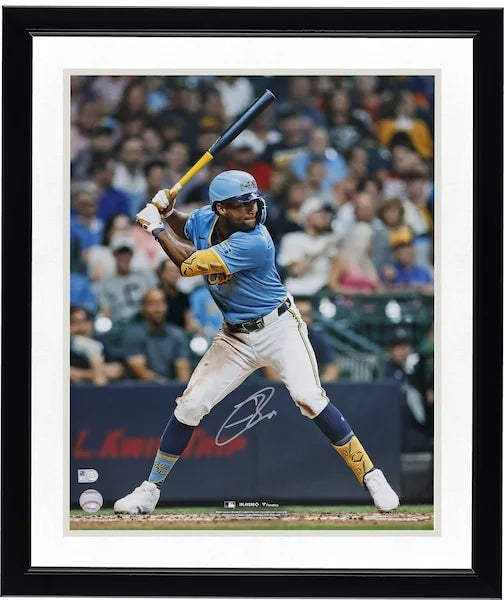 Jackson Chourio Signed 16 x 20 Hitting Photograph | Milwaukee Brewers