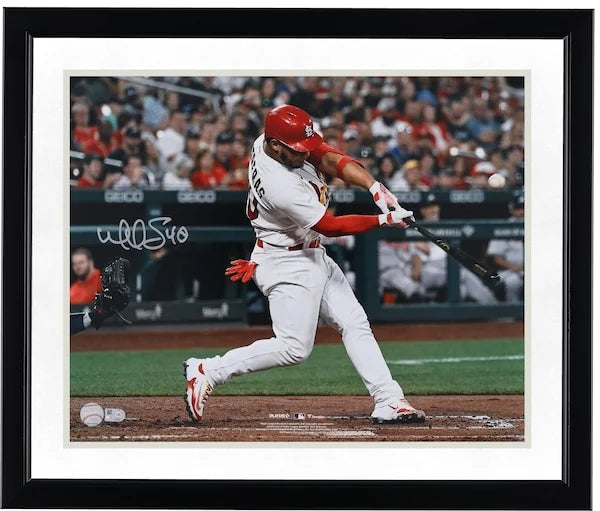 Willson Contreras Signed 16 x 20 Hitting Photograph | St. Louis Cardinals