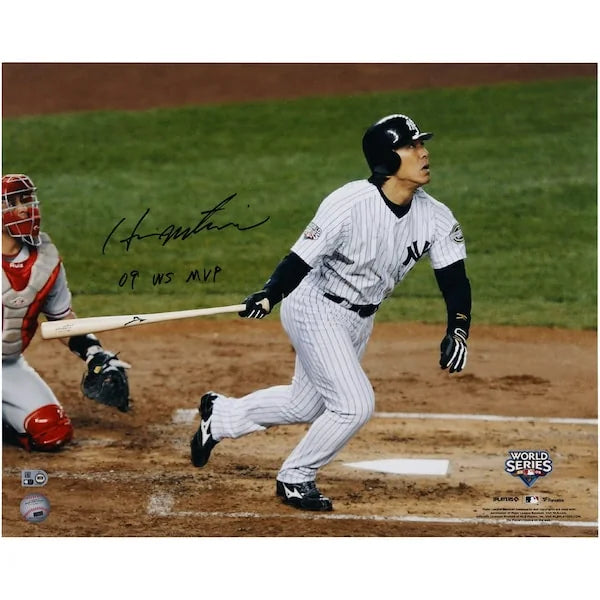 Hideki Matsui Signed 16 x 20 Photo | 2009 World Series MVP Inscription