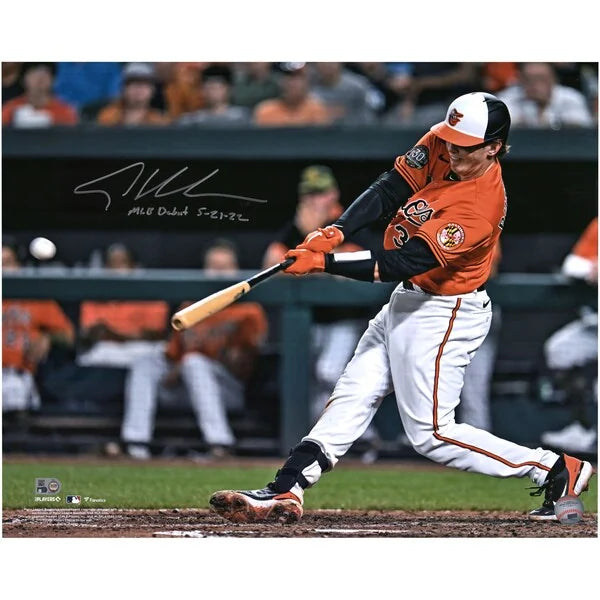 Adley Rutschman Signed 16 x 20 Photograph | MLB Debut 5-21-22 Inscription