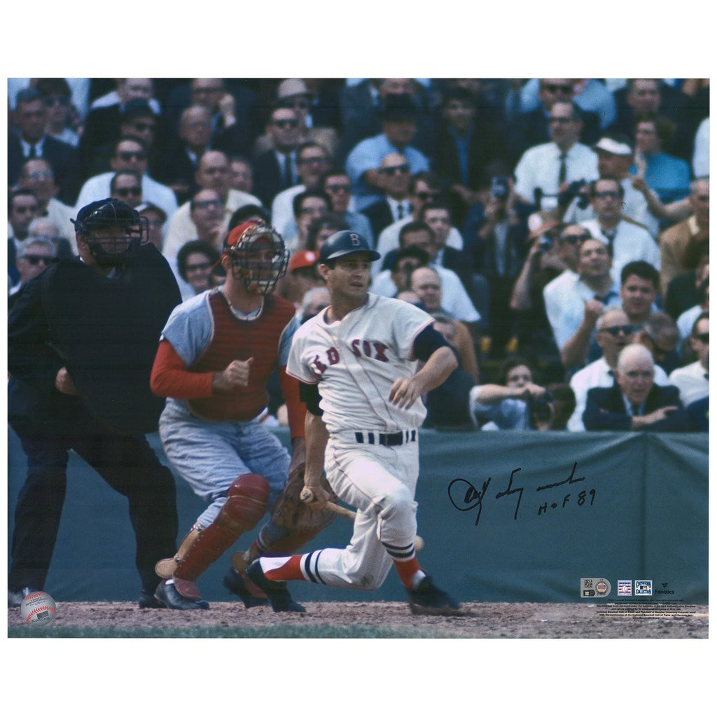 Carl Yastrzemski Signed 16 x 20 Photo | 1967 World Series HOF 89