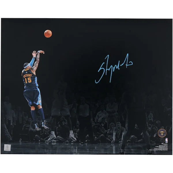 Carmelo Anthony Signed 16 x 20 Game Winning Shot Photo | Denver Nuggets