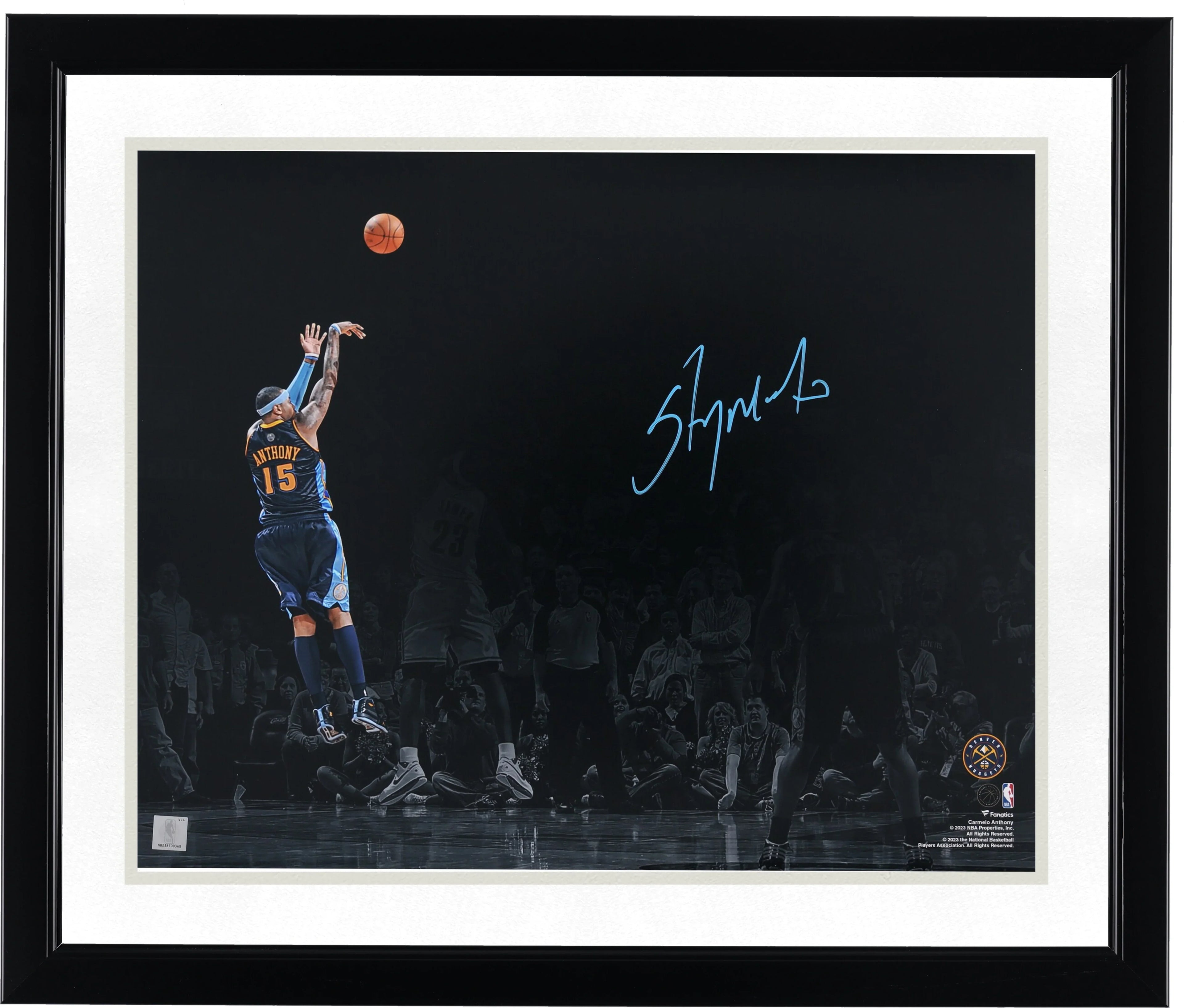 Carmelo Anthony Signed 16 x 20 Game Winning Shot Photo | Denver Nuggets