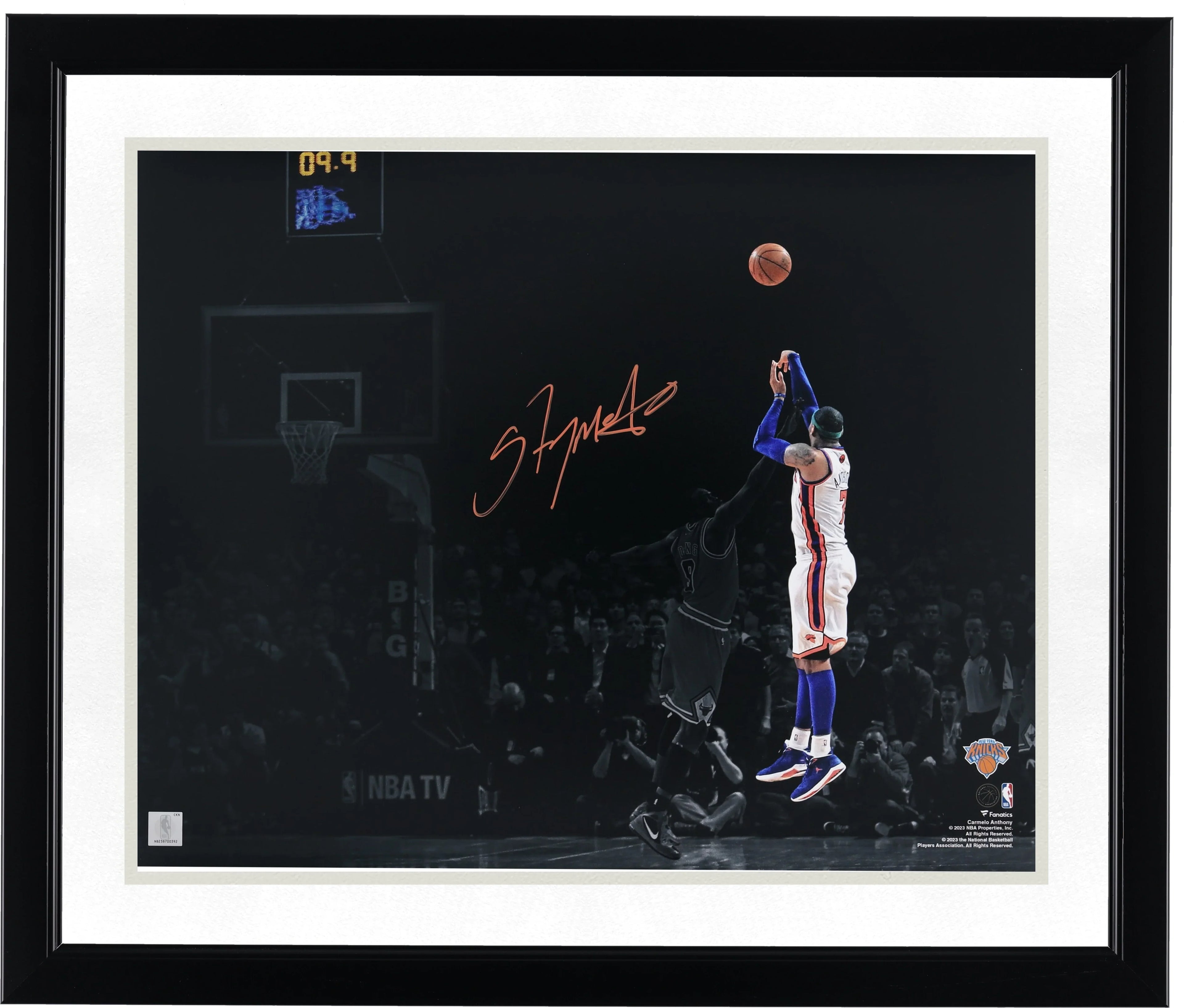 Carmelo Anthony Signed 16 x 20 Photo | Knicks Game Winner vs Bulls