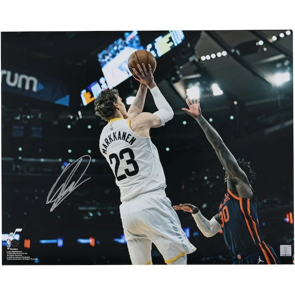 Lauri Markkanen Signed 16 x 20 Photograph | Utah Jazz vs Knicks
