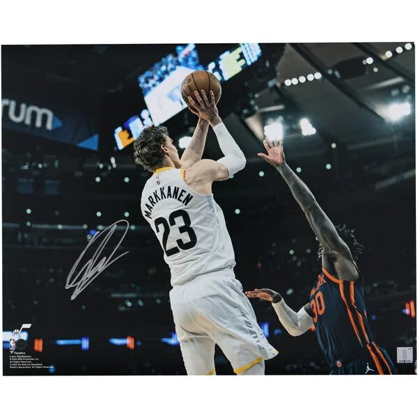 Lauri Markkanen Signed 16 x 20 Photograph | Utah Jazz vs Knicks