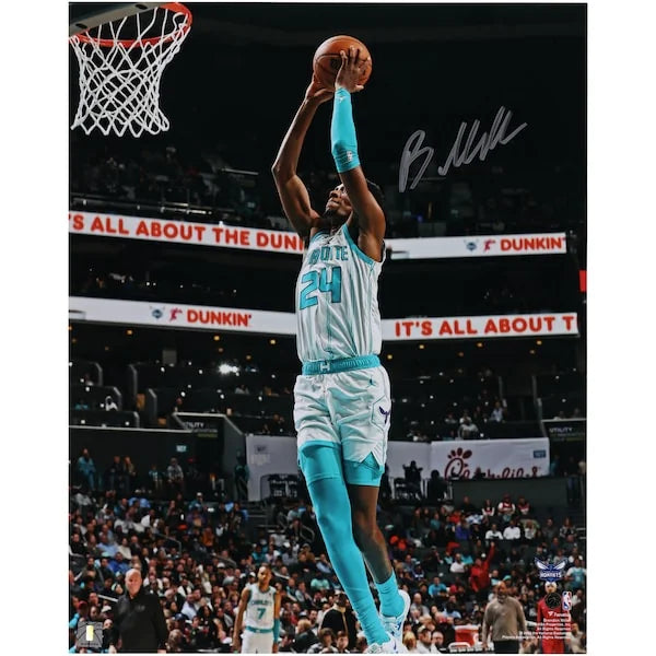 Brandon Miller Signed 16 x 20 Dunk Photograph | Charlotte Hornets