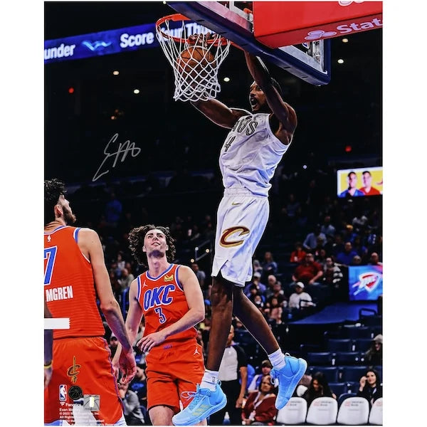 Evan Mobley Signed 16 x 20 Photograph | Cavaliers Dunking