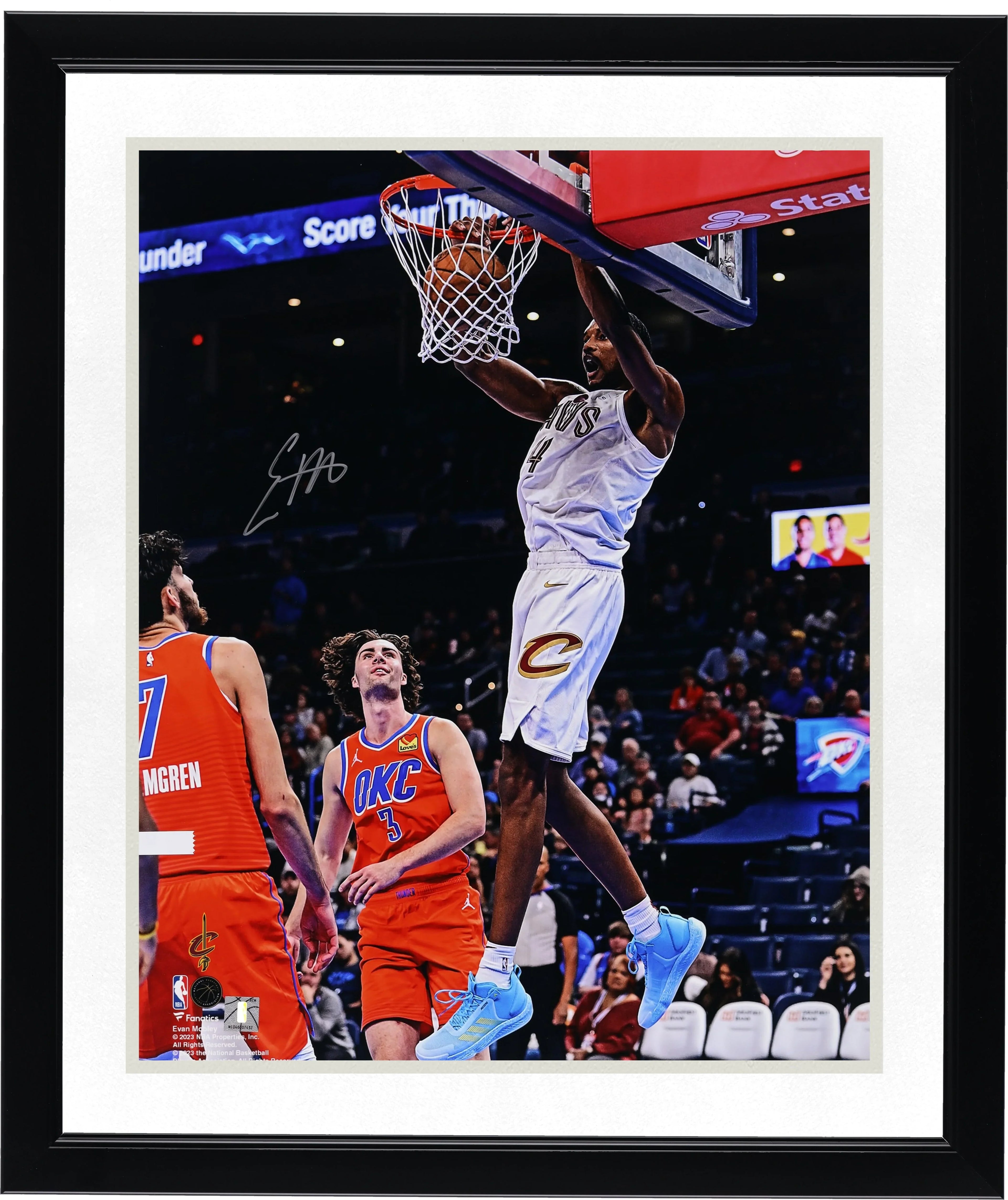 Evan Mobley Signed 16 x 20 Photograph | Cavaliers Dunking