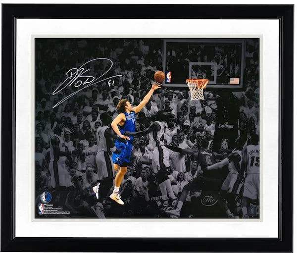 Dirk Nowitzki Signed 16 x 20 Photograph | Game-Winning Shot vs. Miami Heat