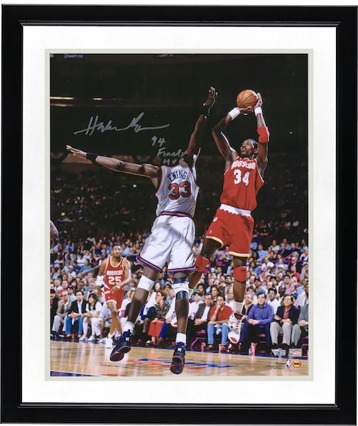 Hakeem Olajuwon Signed 16 x 20 Photo | 1994 Finals MVP Inscription