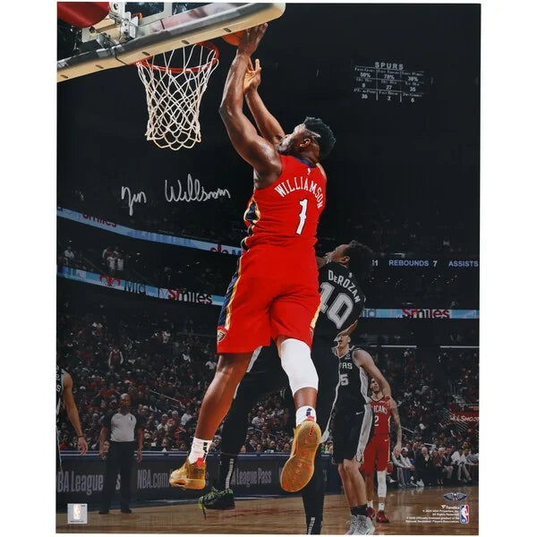 Zion Williamson Signed 16 x 20 Photograph | January 22, 2020 Debut