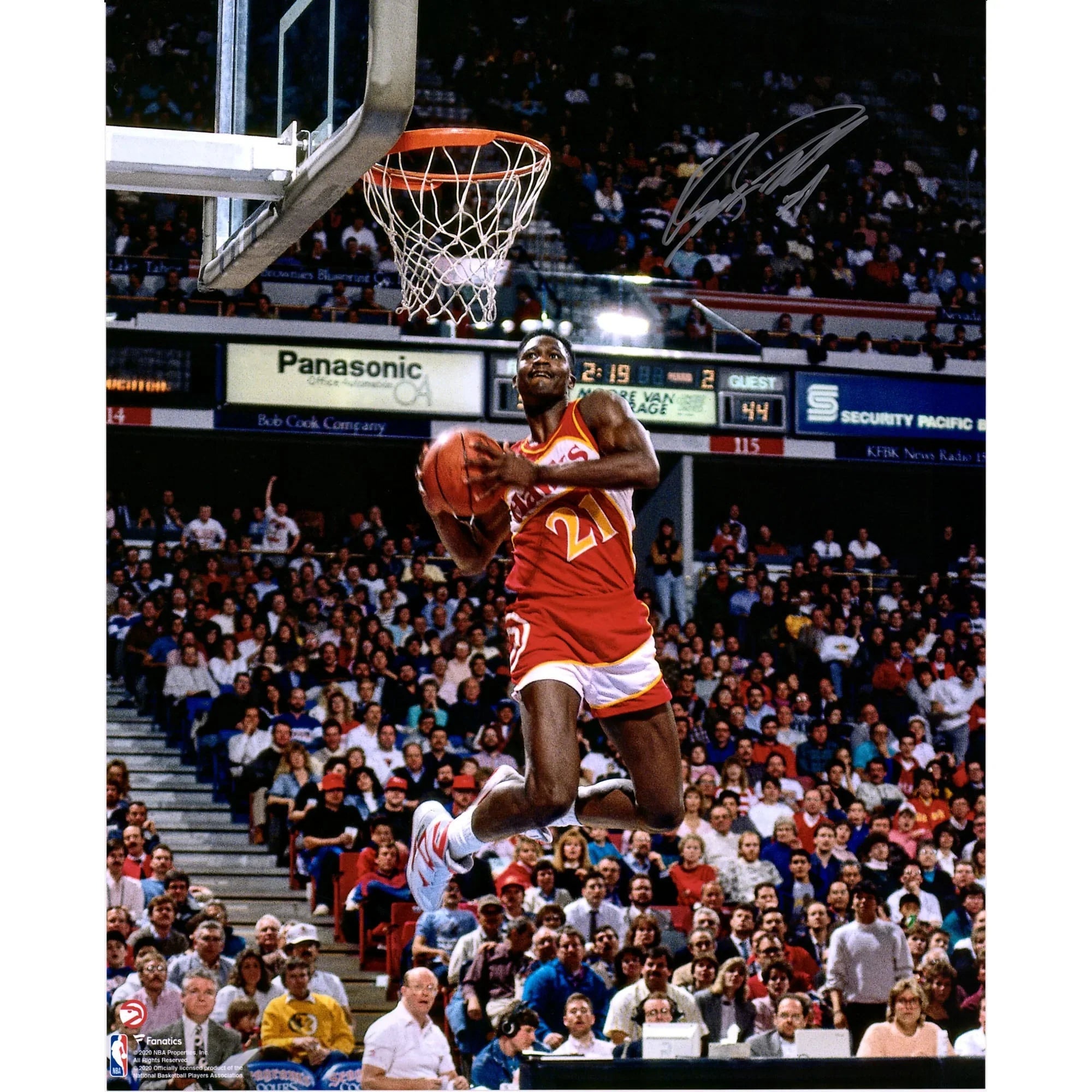 Dominique Wilkins Signed 16 x 20 Photo | 1988 Dunk Contest