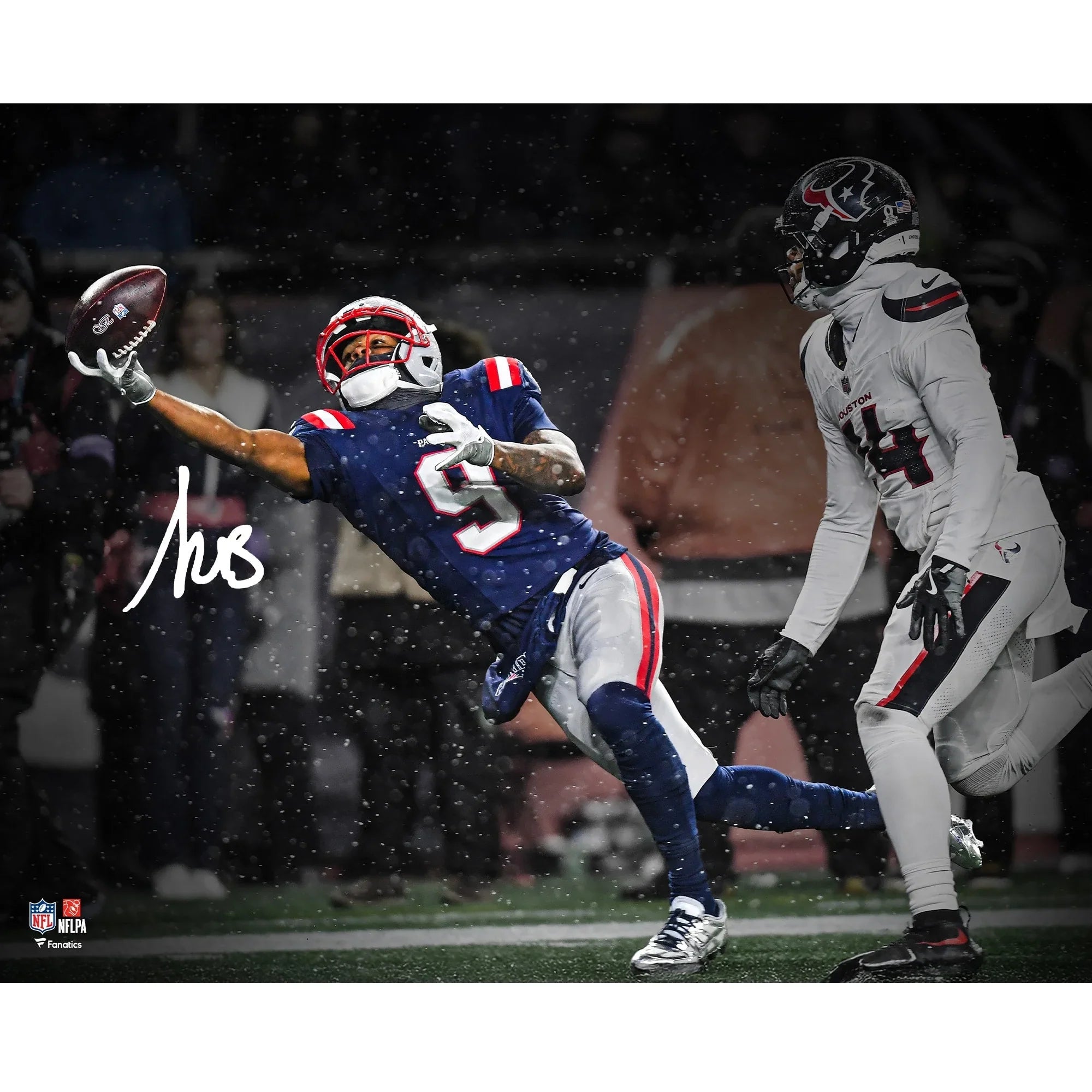 Kayshon Boutte Signed Patriots 16 x 20 Photo | 2026 AFC Divisional Round