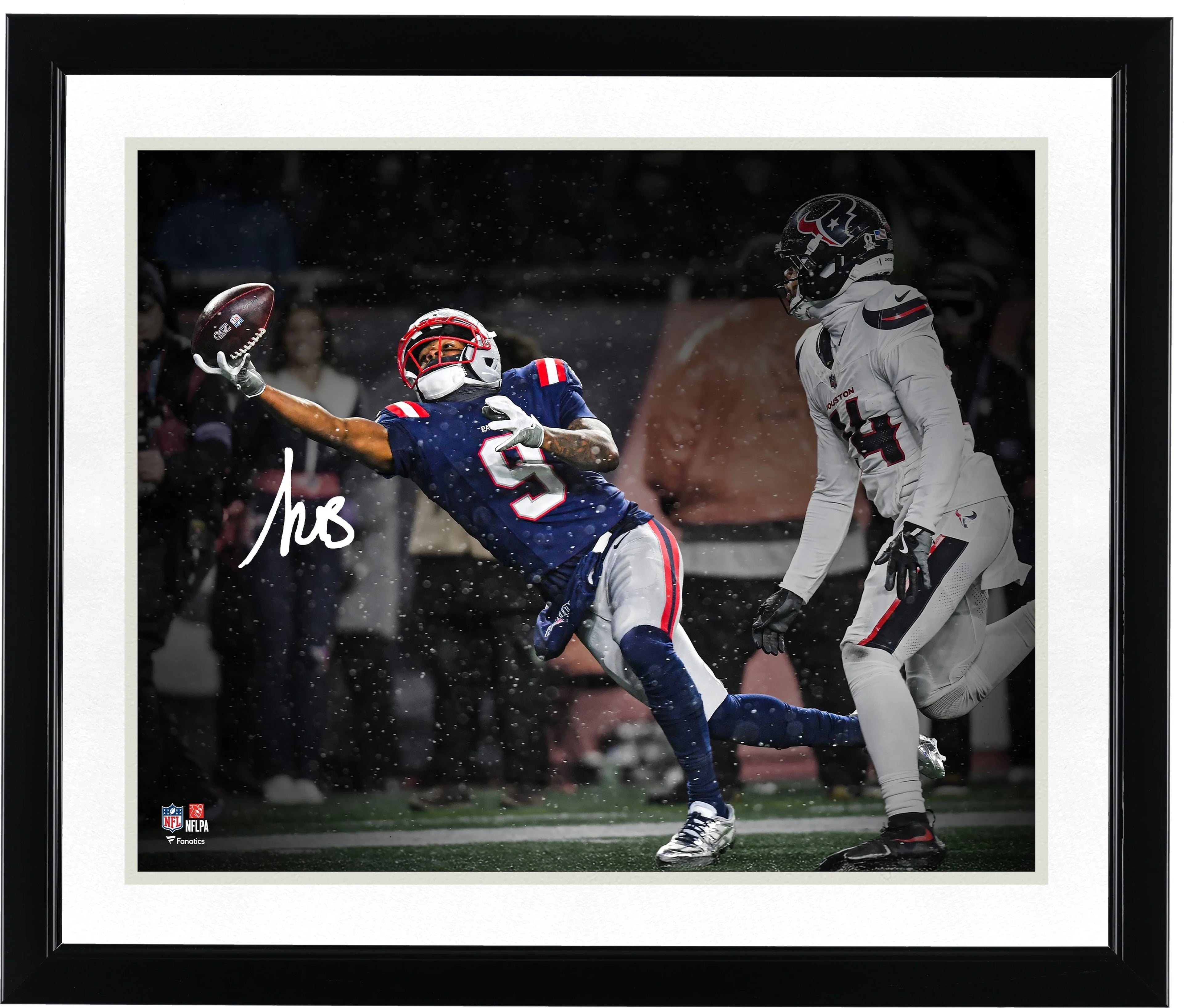 Kayshon Boutte Signed Patriots 16 x 20 Photo | 2026 AFC Divisional Round