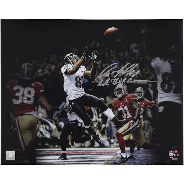 Anquan Boldin Signed 16 x 20 Photo | Super Bowl XLVII Touchdown Catch