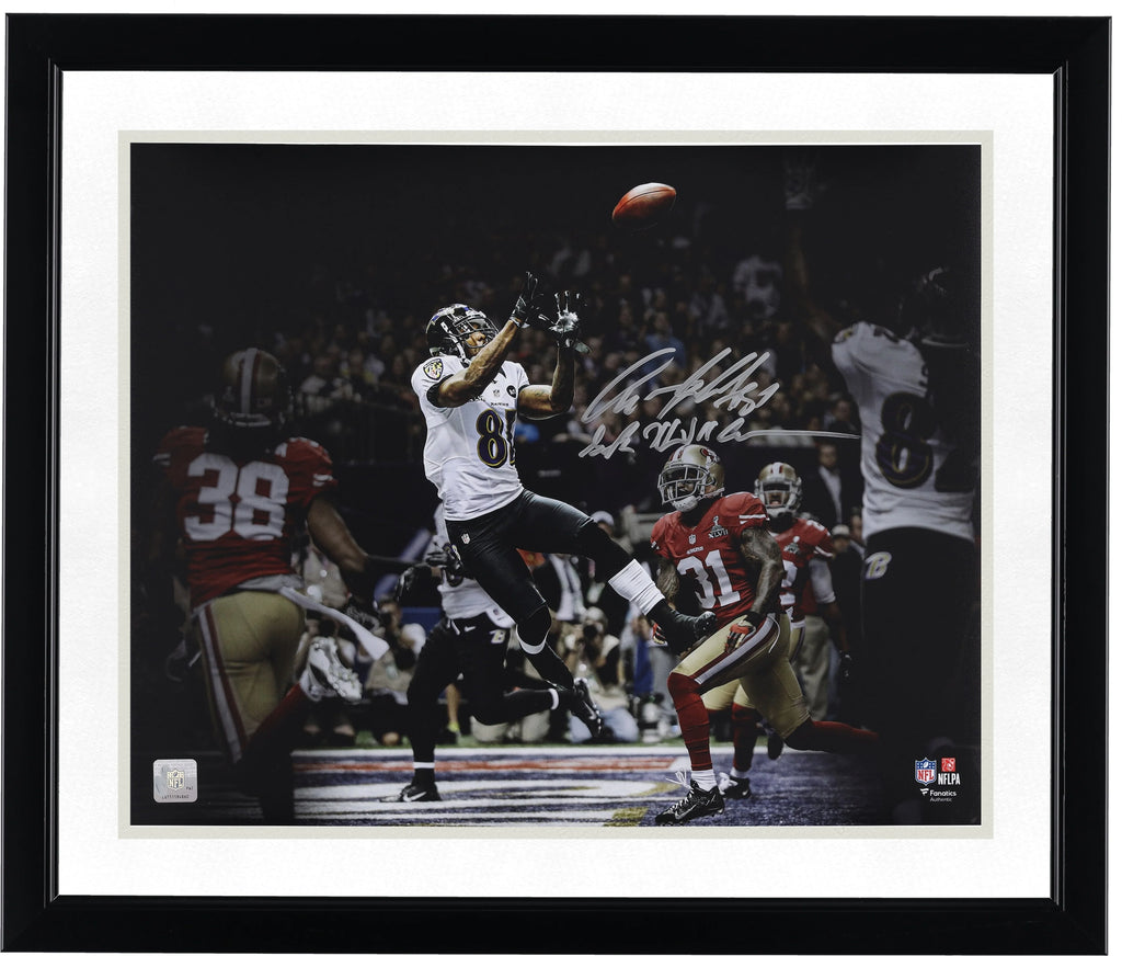 Anquan Boldin Signed 16 x 20 Photo | Super Bowl XLVII Touchdown Catch