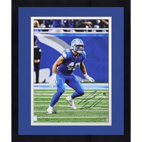 Jack Campbell Signed 16 x 20 Photo | Detroit Lions