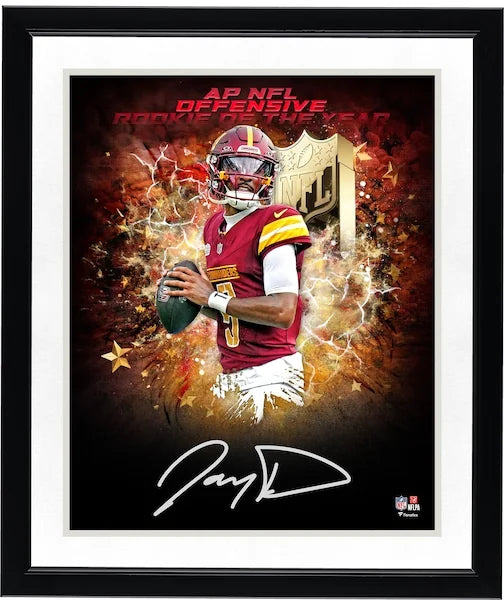 Jayden Daniels Signed 16 x 20 Photograph | 2024 NFL Offensive Rookie of the Year