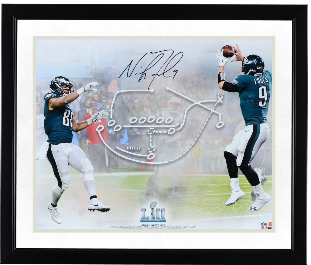 Nick Foles Signed 16 x 20 Photo | Super Bowl LII Philly Special