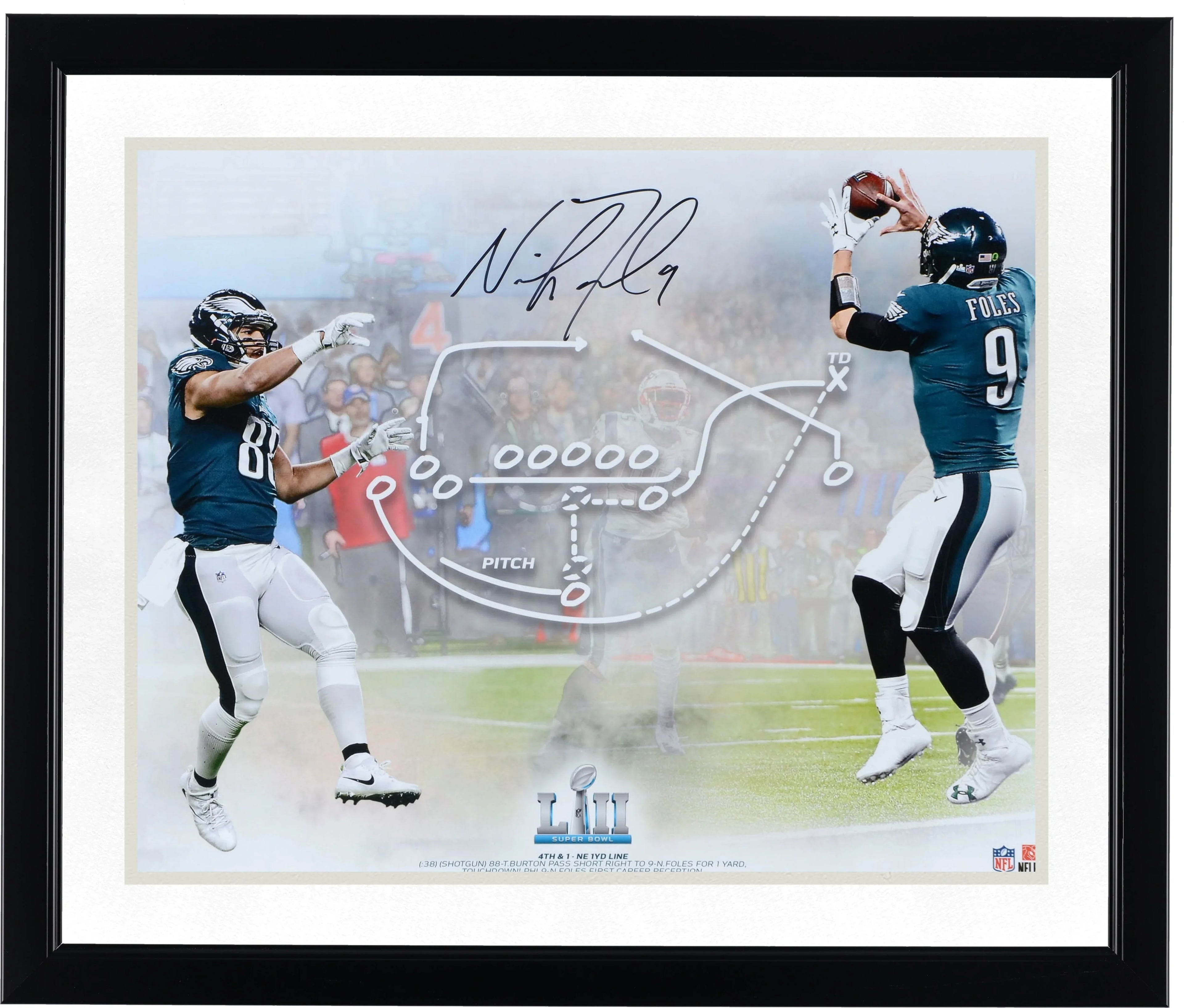 Nick Foles Signed 16 x 20 Photo | Super Bowl LII Philly Special