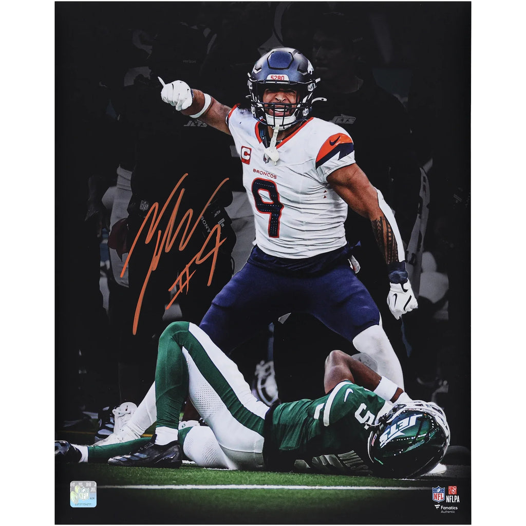 Talanoa Hufanga Signed Denver Broncos 16 x 20 Photograph | Authenticated