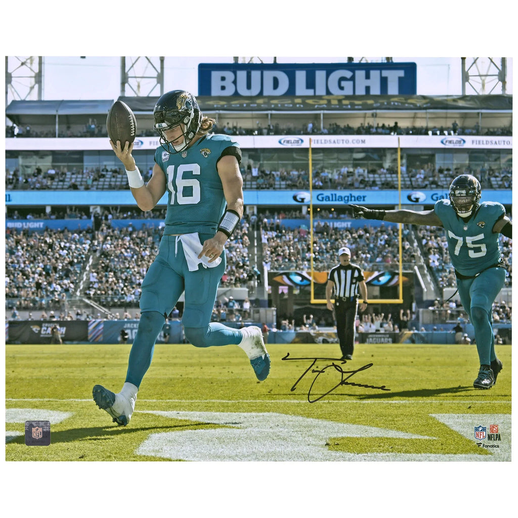 Trevor Lawrence Signed 16 x 20 Jaguars Touchdown Photo | Authenticated