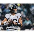 Trevor Lawrence Signed 16 x 20 In the Rain Photograph | Jaguars